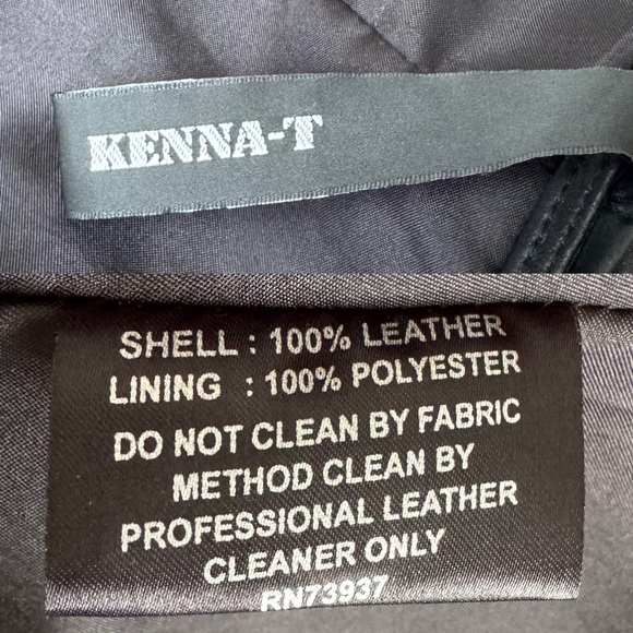 Kenna-T Asymmetric Zip Up Leather Vest Black XS - Picture 7 of 10